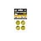 Fuel Stickers Diesel Sticker, Fuel Tanks & Outdoor Power Equipment, Hvy-Dty, Extreme Stick, 1'' Dia, 4PK Z-1RDO-4PK - alternate 1
